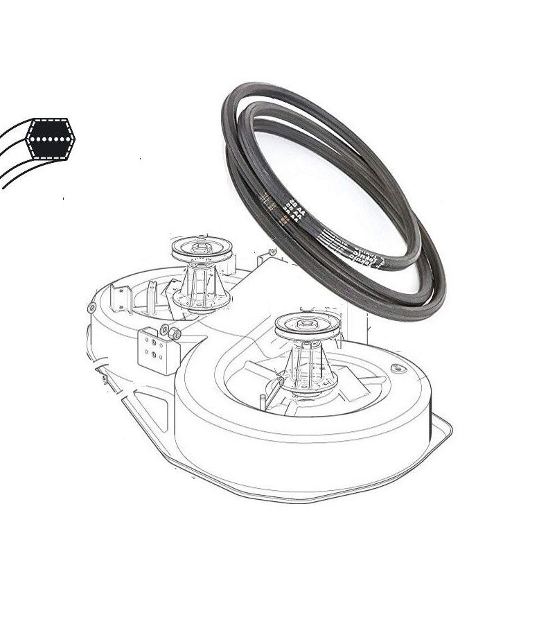 Keilriemen Messer-Antrieb Castelgarden 84-92 6-kant AA85 2212mm Mähwerk