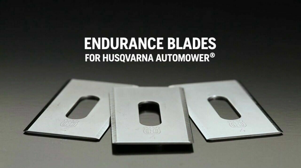 6x Husqvarna Carbon-Stahl HSS Endurance Blades Messersatz Automower Rasenroboter standart Messer