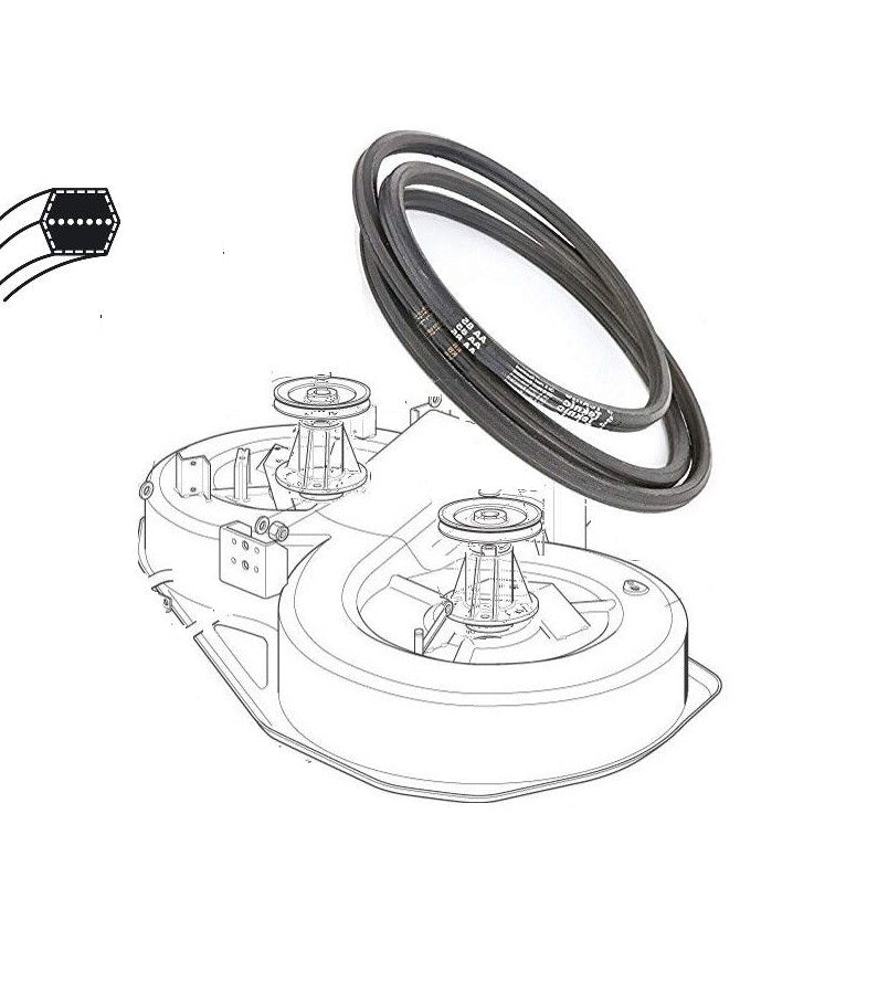 Keilriemen Messer-Antrieb Castelgarden 84-92  6-kant AA85 2212mm Mähwerk